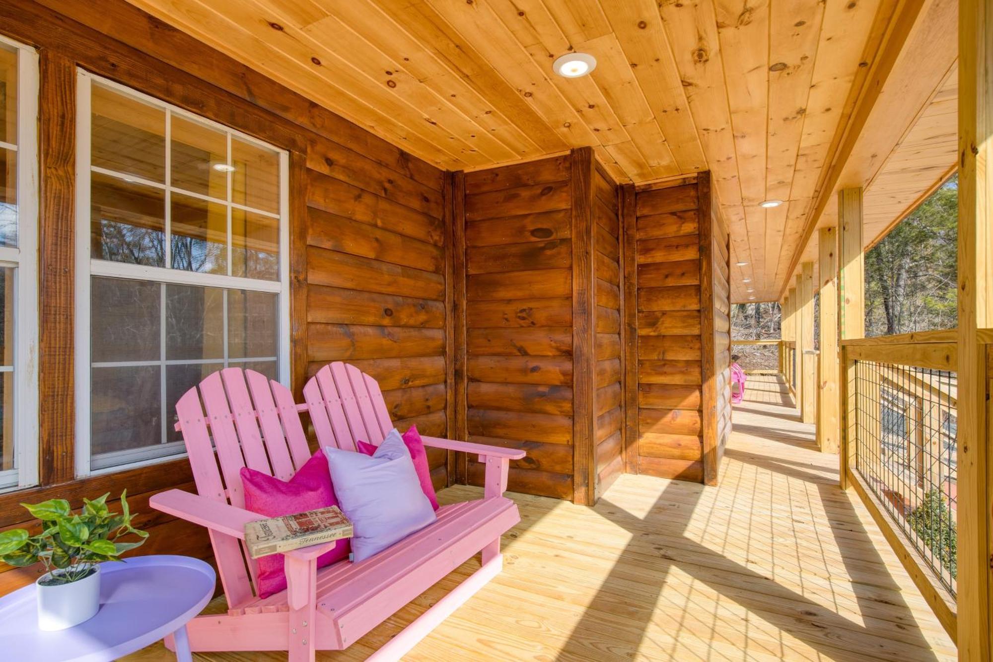 Pink Pines Avantstay Luxury Aesthetic Dream Home Indoor Pool Hot Tub Pigeon Forge Ngoại thất bức ảnh