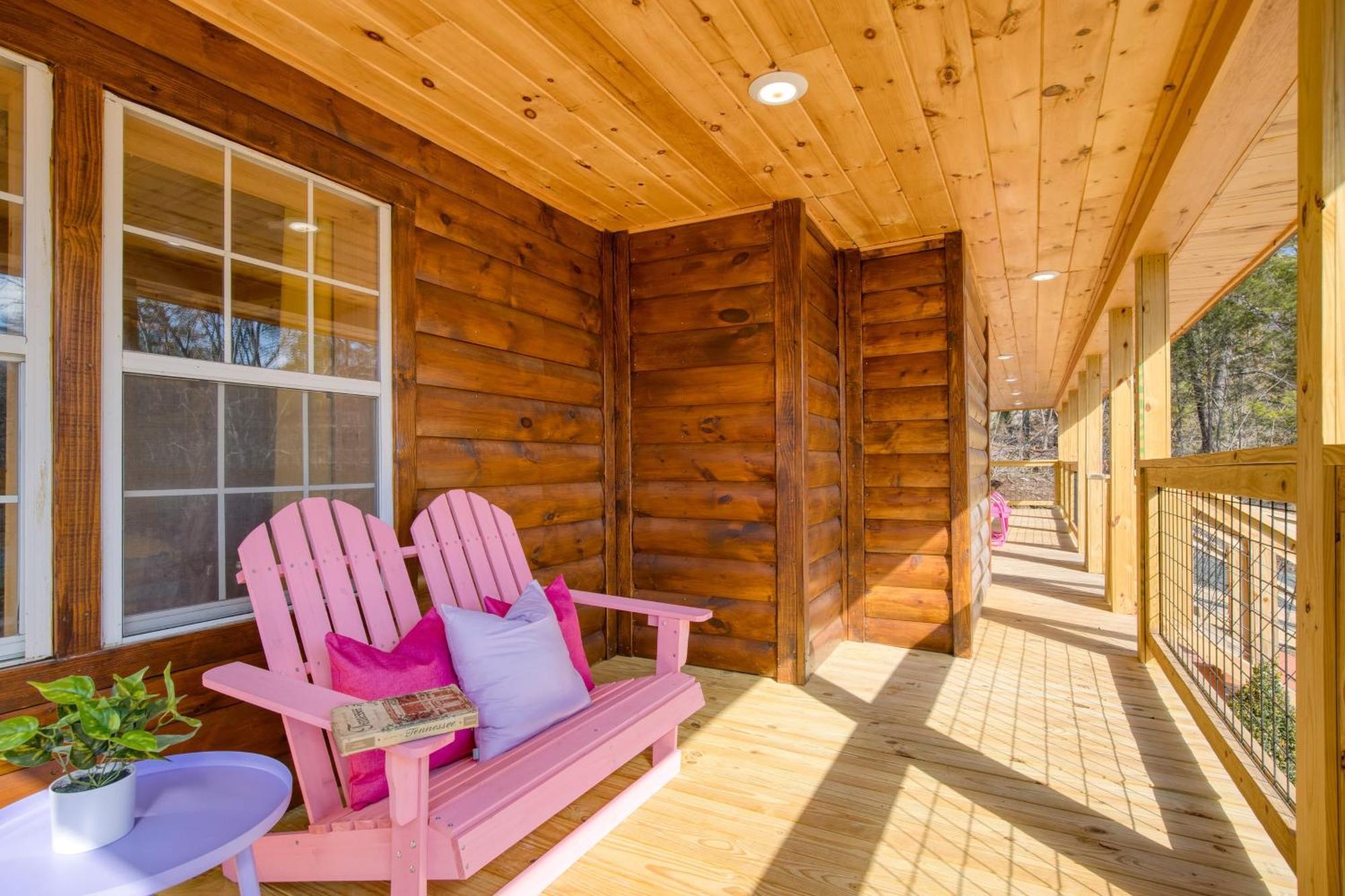 Pink Pines Avantstay Luxury Aesthetic Dream Home Indoor Pool Hot Tub Pigeon Forge Ngoại thất bức ảnh